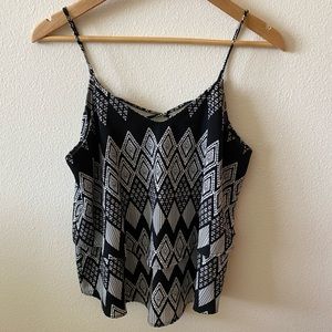 Black and white tank top